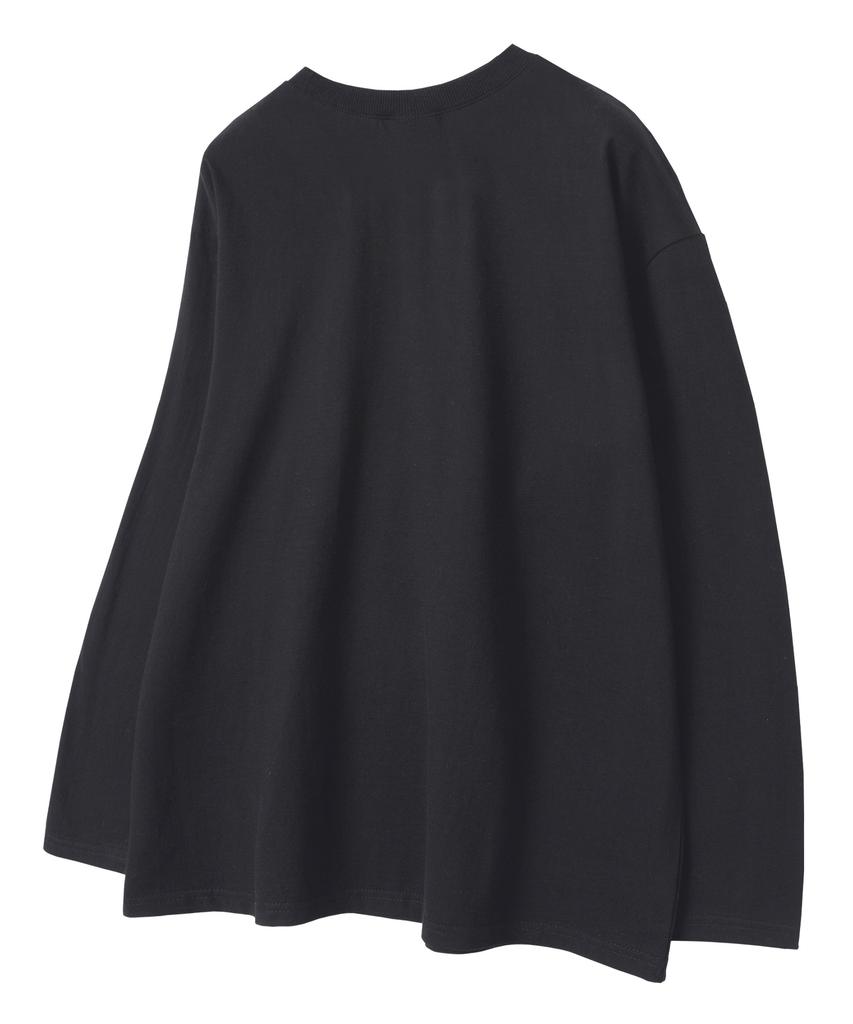 UNION GARMENTS 1997 Number Logo Loose Fit Long Sleeve T-Shirt Dark Gray [Basic Or Ribbed]