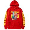 Chaaw Man Denji Chainsaw Man Print Hooded Sweatshirt, Hoodie