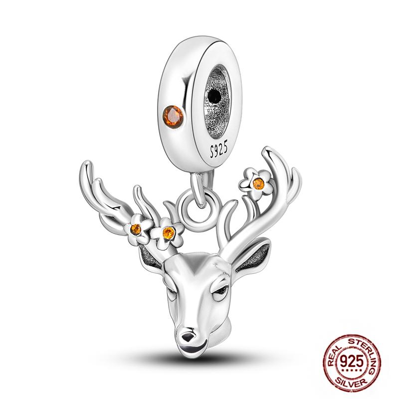 Woman Retro Copper Animal Tree Of Life Charms Beads Loveheart Fit Original Pendant Bracelet Diy Jewelry Making Gift