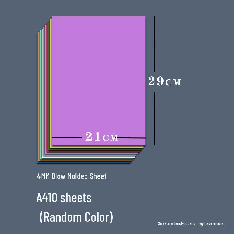 4mm Thick Blow Molding Paper Set for DIY Printmaking: Colored 4K Printing & Engraving Board
