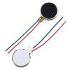 VAKTOK- 8pcs 10000RPM Mini Tiny Vibration Motor Wired mini Flat Pager Electronic Mobile Phone Coin Cell Splice Flat Coin Button-Type Vibrating Motor