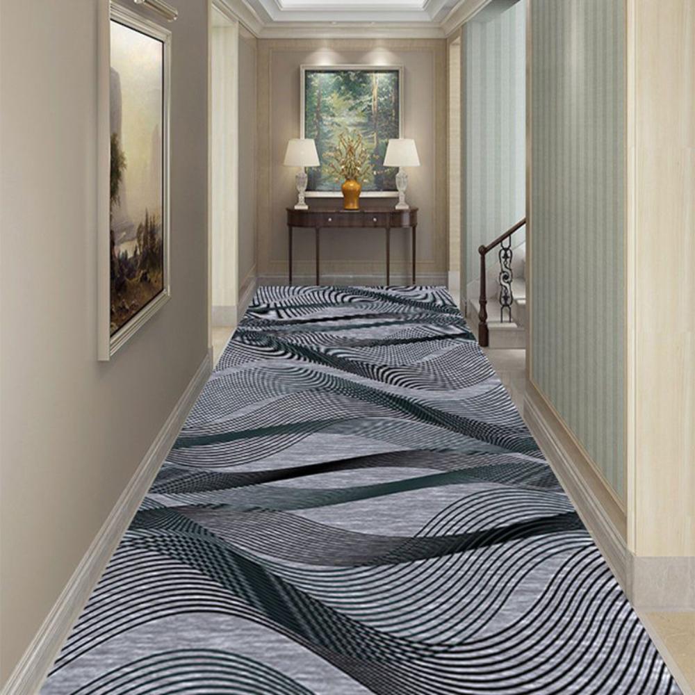 Customizable Modern Hallway Carpet Large Area Decor Home Hall Stair Aisle Rug Balcony Corridor Passageway Runner Non-slip Mat