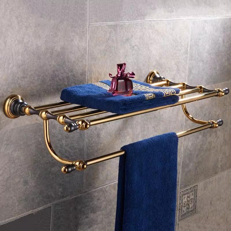 Brass Jade Towel Rack Gold Bathroom Shelf,Soap Holder Towel Rods,Towel Hanger Paper holder,Toilet Brush Holder Bathroom Hardware