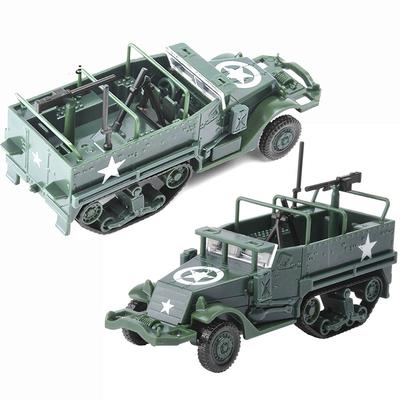 1:72 M3 poloviční pásová sestava vojenského obrněného vozidla Hračka obrněného nosiče Car pro akční figurku