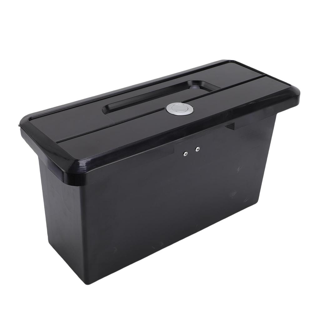 Marine Boat Storage Compartment Multifunctional Lockable ABS Locking Plastic Glove Box with Double Cup Holder Black