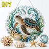 Ozeanperlen Kunst DIY Hängendes Ornament Kit 5D Spezielle Form Diamantmalerei für Erwachsene Fensteraufhängung Dekoration Geschenk für Bastelliebhaber