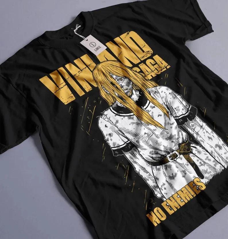 Anime Vinland Saga Black T Shirt Gift For Friends S
