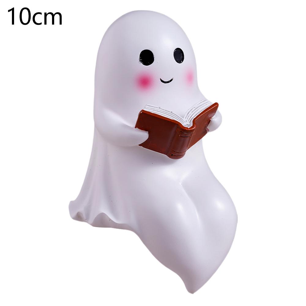 

Cute Ghost Reading Lamp Halloween LED Night Light Spooky Table Lamp Desk Light For Bedroom Halloween Party Ornament