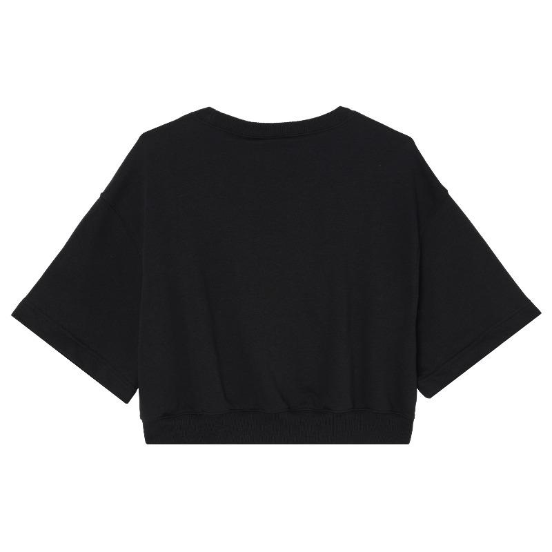 Nike Sportswear City Utility Solid Logo Loose Short Sleeve T-Shirt Women Tops Black DV8039-010