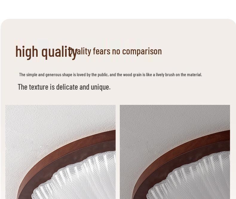 2025 Chinese Style Walnut Ceiling Light: Retro Round Design for Bedroom & Study