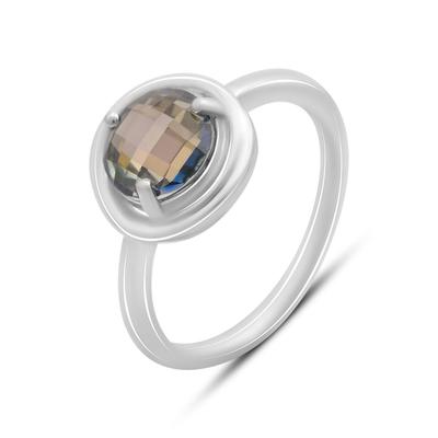 Silver Ring with Mystic Topaz 3.5ct, Product Weight 3.58 G (2174561)