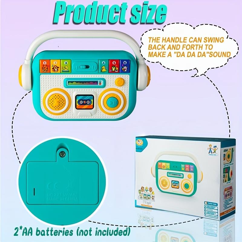 

Baby Radio Plaything Educational Developmental Plaything With Animal Sounds & Lights Interactive Learning Plaything For Infants Toddlers Present