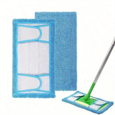 1 stuks microvezel vervangingsdoek voor droge en natte dweil voor accessoires voor platte mopkoppen