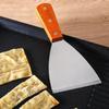 Shovel Kitchen Spatula Cooking Steel Handle Stainless Barbecue Cooking Kitchen Multi-purpose Tool Spatula Tuner Wooden