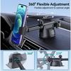 DOLYOFG Car Phone Holder Mount, [Military-Grade Suction & Super Sturdy Base] 3 in 1 Universal Phone Mount for Car Dashboard Windshield Air Vent Dash