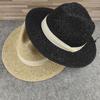Summer new product Panama sunshade straw hat big head circumference men's hat British style casual fashion women's hat couple