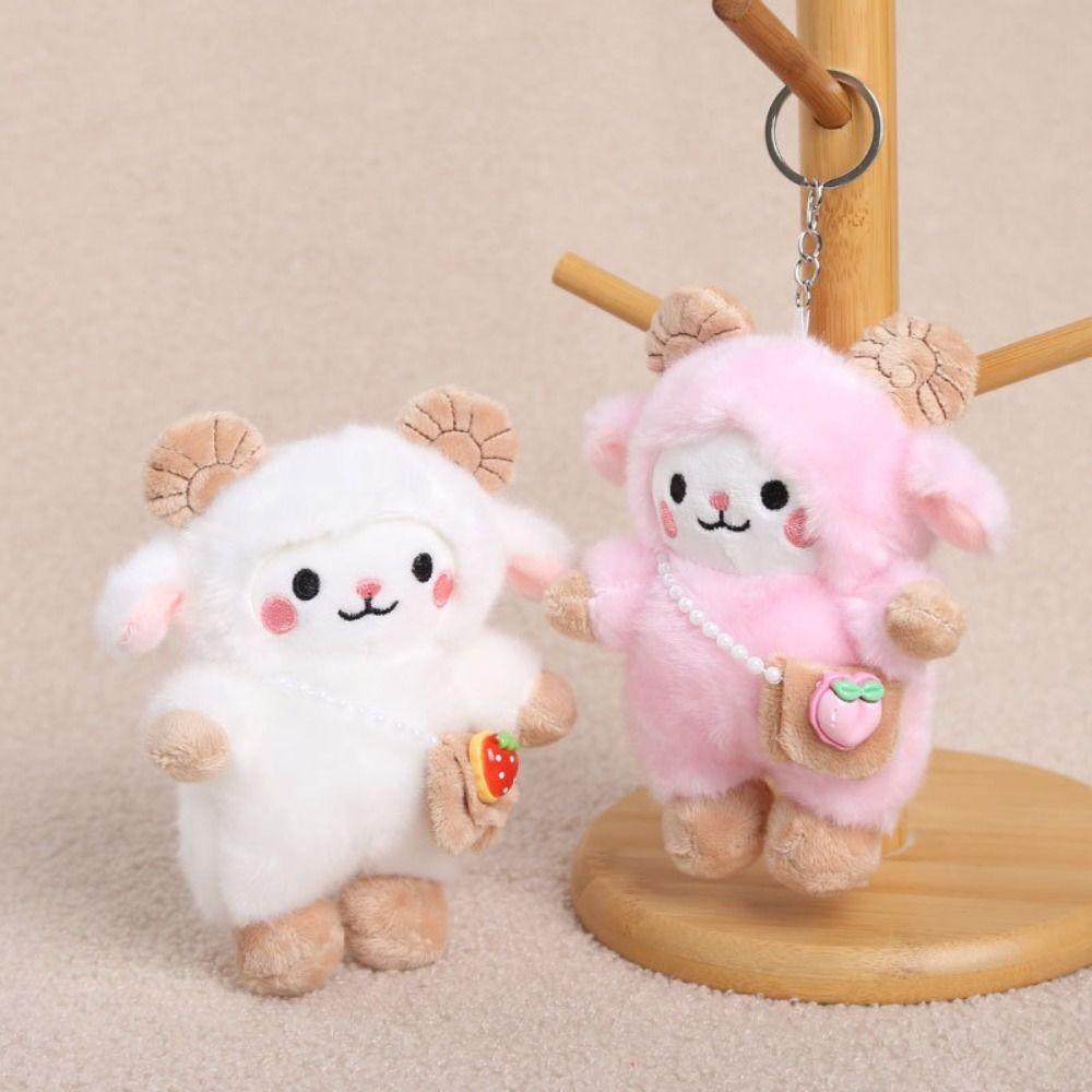 PP Cotton Plush Pendant Soft Plush Sheep Doll Portable Bag Charm  Key Accessory