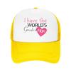 I Have The Worlds Greatest Mom Custom Mesh Baseball Caps WoUnisex Unisex  Personalized FeUnisex Beach Coquette Hat Snapback Cap