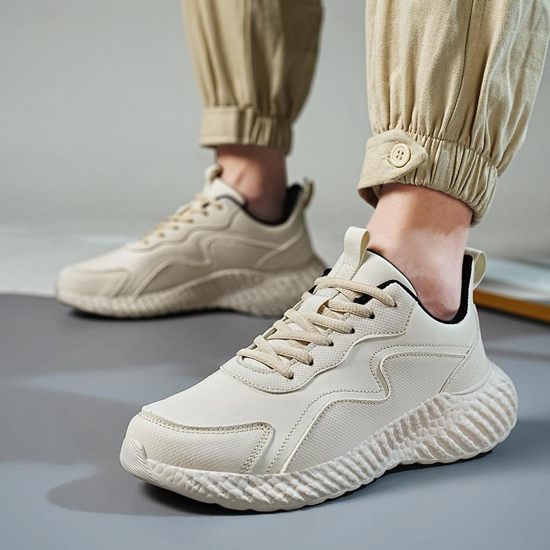 Men's Sneakers Fashion Mesh Outdoor Breathable Running Casual Shoes Comfortable Tennis Oversized Hiking Shoes White Sneakers Man