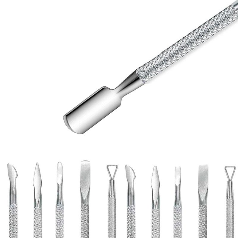 New Push Cuticle Nails Cuticle Pusher Take Out Nail Cuticle Remover Tool Manicure Spatula Sticks Manicure SPT01