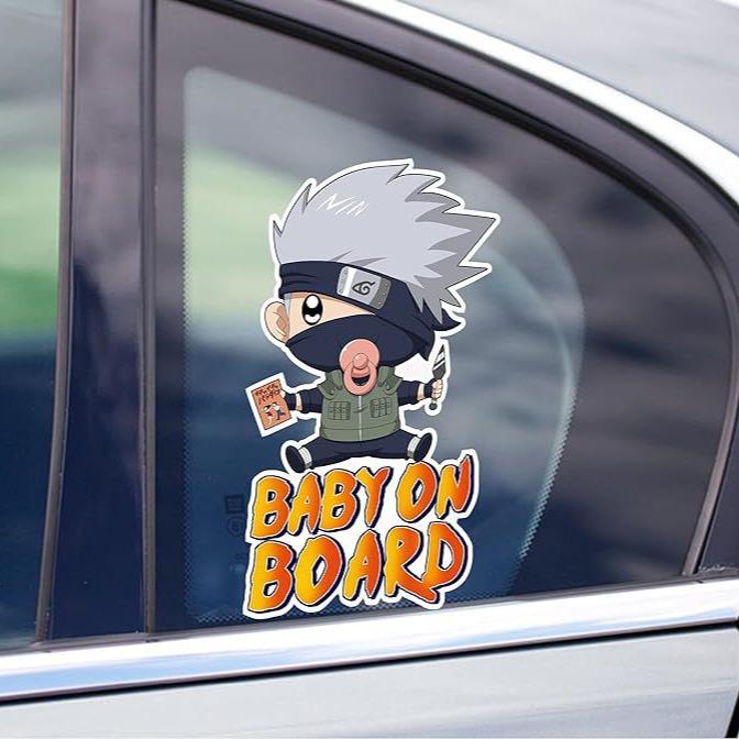 Adorable Transparent Baby on Board Sign for Cars & Laptops