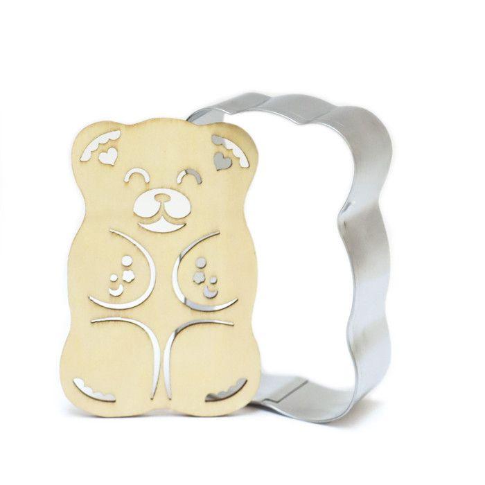 Kit découpoir et embosseur bois - SCRAPCOOKING - Forme ourson