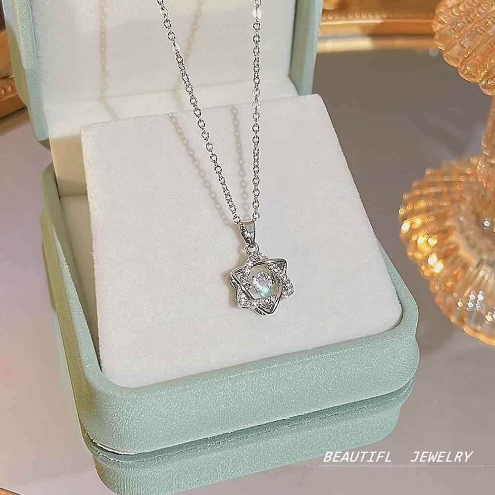 Korea's Best-Selling Clavicle Pendant Necklace - Super Fairy Titanium Steel Jewelry for Women