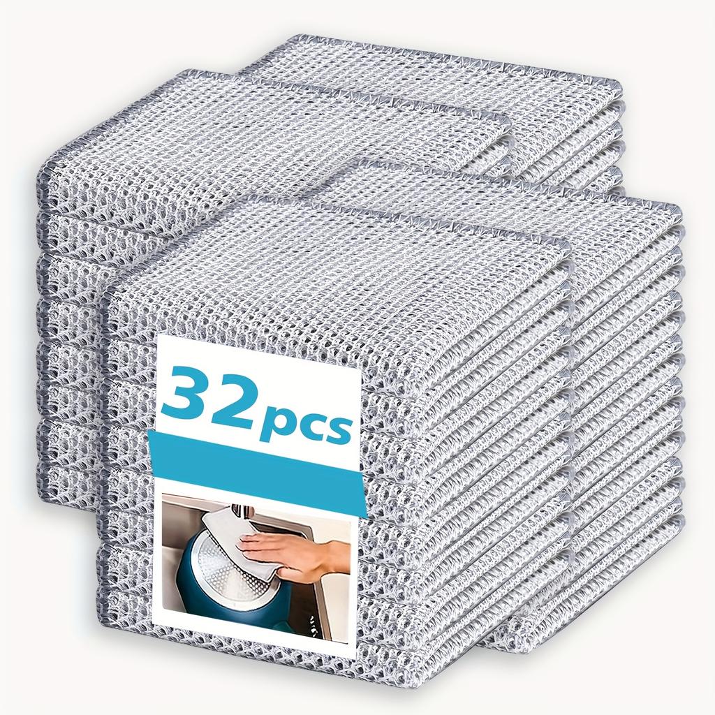 Multifunctional Metal Miracle Cleaning Cloth | Enlarged Metal Dishwashing Cloth, Kitchen Scrubbing Pad, Cleaning Cloth for Metal
