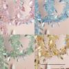 Colorful Tinsel & Feather Boa Garland for School Events, Graduations, Holidays & Birthdays