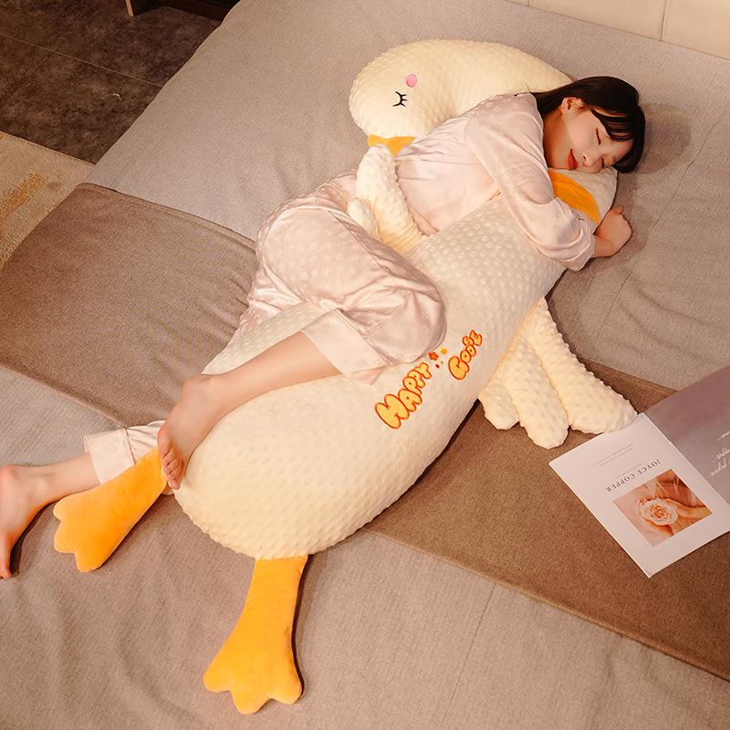 Adorable Mother and Baby Goose Velvet Plush Bedtime Doll Gift