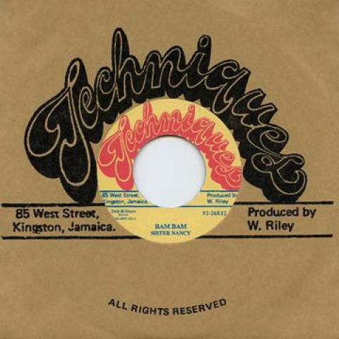 

7inch Record SISTER NANCY KING TUBBY Bam Bam Stalag Version DSRWR720 TechniquesDub 1985 Japan Reggae Ska Dub Used