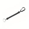 Fishing Lanyards 22cm Retractable Coiled Tether with Carabiner Boating Fishing Rope Retention Rope Fishing Tools Tackle