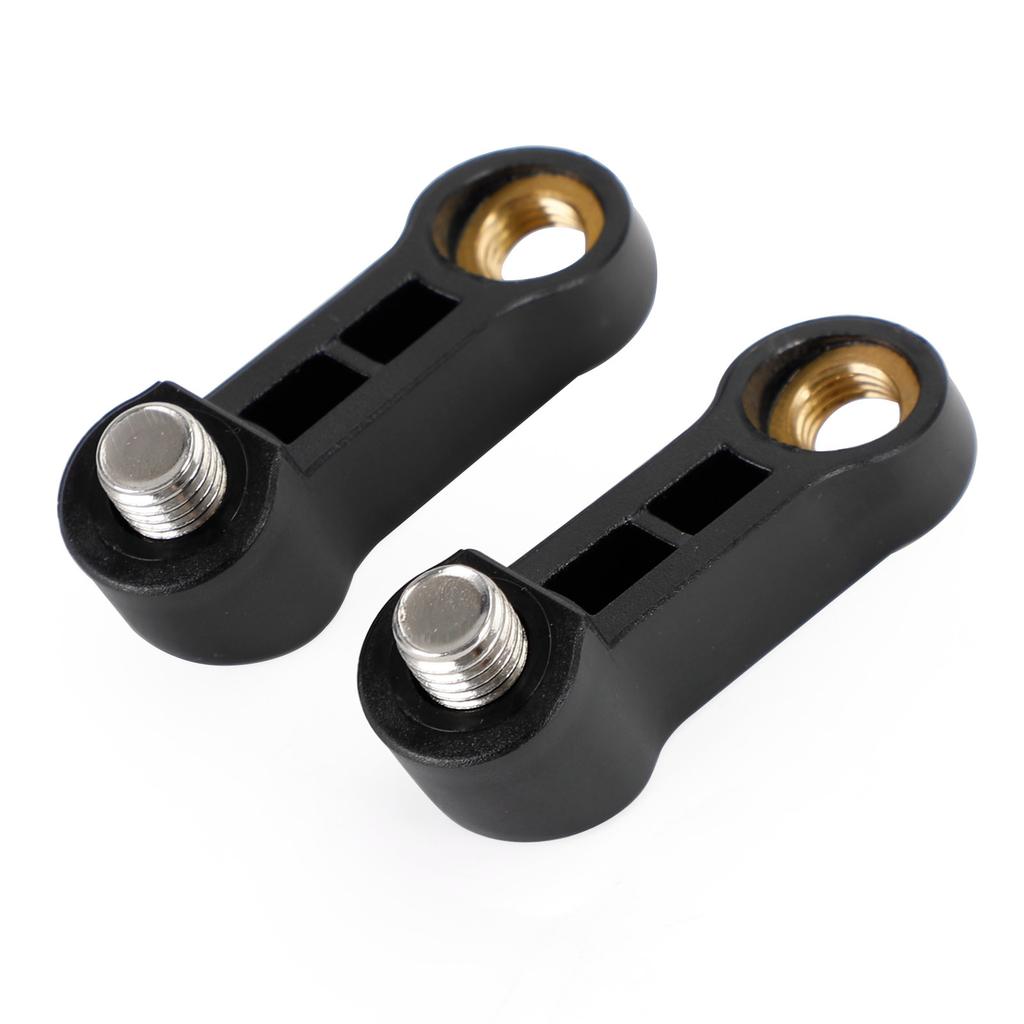 Motorcycle Plastic Mirror Extender-Riser-Extension Black 10mm - M10x1.5 For BMW