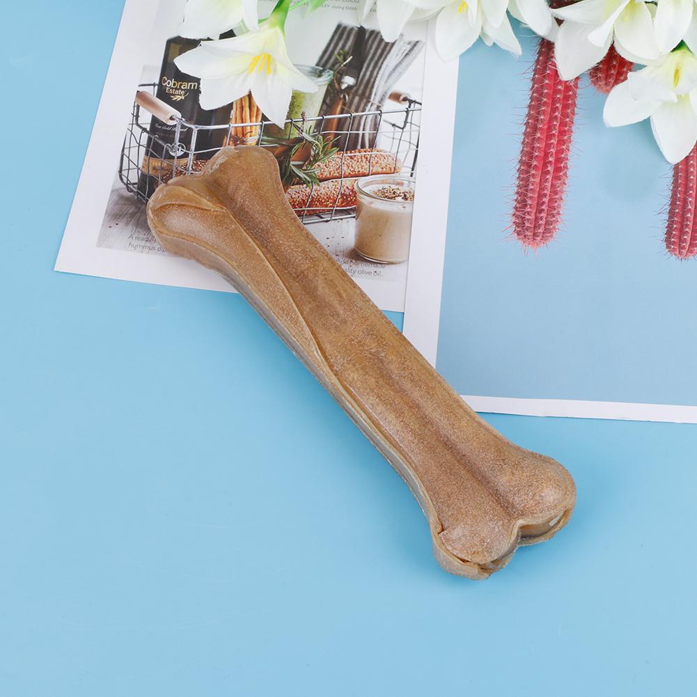 8 Inch Cowhide Bone Non-Toxic Creative Teeth Clean Stick Anti-bite Dog Chews Toys  for Small Medium Large Dog