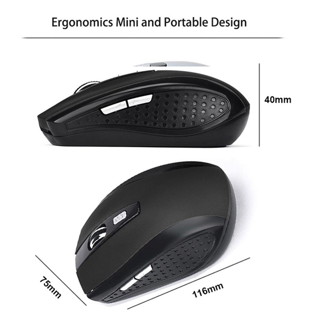 2.4G Wireless Mouse 2.4GHz Gaming Mouse 6D Optical Wireless Mouse Slim and Mini Compatible with MacBook and Laptops