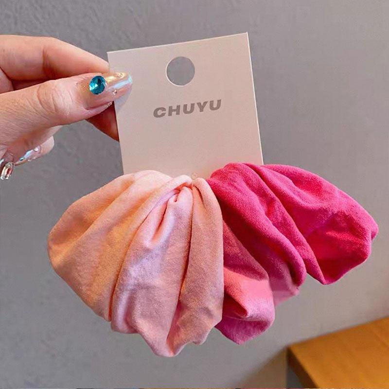 4pcs/set High Elasticity Colorful Wider Elastic Hair Bands For Children Girls Hair Tie Scrunchie Rubber Bands Hair Accessories
