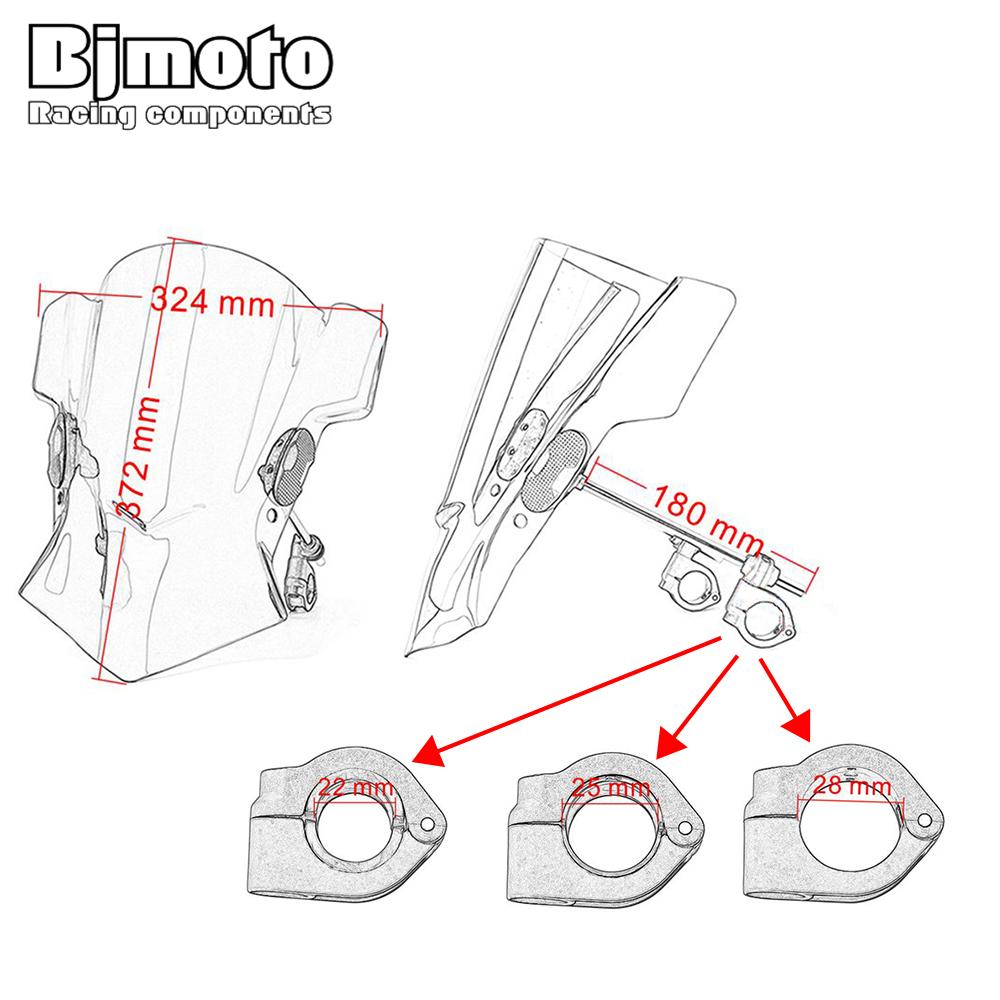 Windshield For BMW F800R R Nine T RNineT R1200RS R1200RT S1000R CB1000R CB1100 CB300F CB500F CB900F CTX700N CTX700ND Grom 125