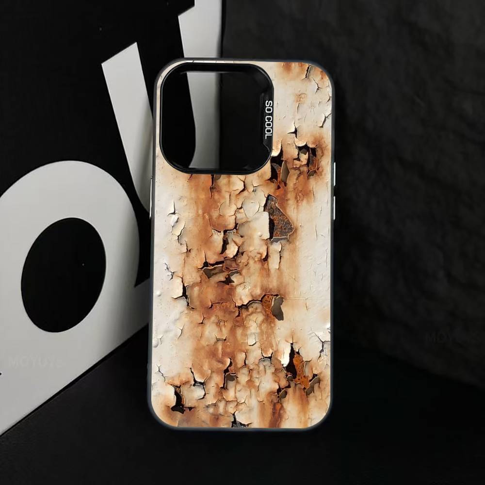 R-Retro I-Industrial R-Rusty Phone Case For iPhone 17,16,15,14,13,12,11 Plus,Pro Max,XS,Colorful Silver Black Cover