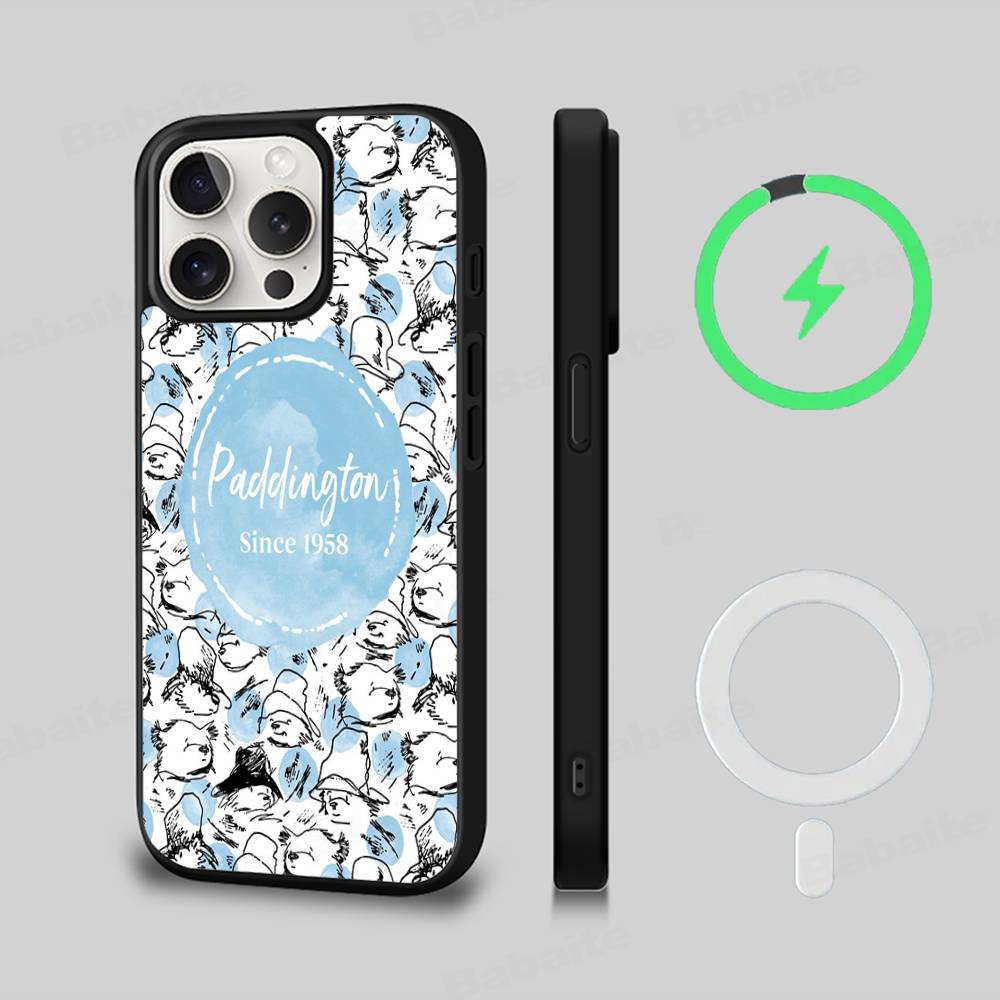

Classic Movie P-paddingtonS For Magesafe Magnetic Wireless Phone Case For IPhone 17 Pro Max Air 13 12 Mini 16 15 14 11 iPhone 14 pro