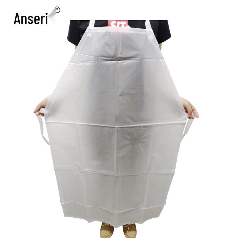 Thickened PVC Frosted Waterproof & Oil-Proof Aprons (5-Pack) белый