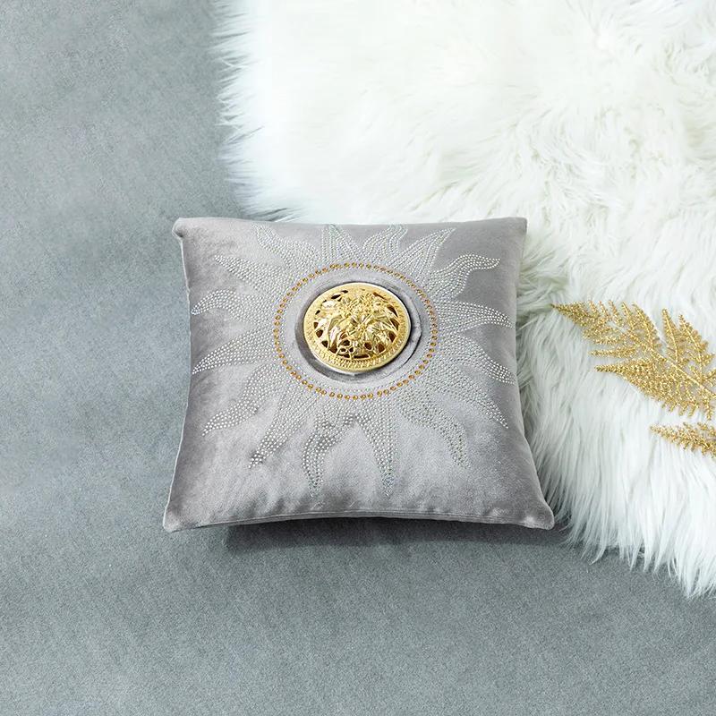 

30x30 см роскошная керамическая подушка для благовоний квадратная цветная подушка со стразами в виде цветка декоративная подушка для домашнего декора 30x30cm