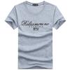 QICED Men's Fashion Casual Summer Spring O-Neck Short Sleeve Blouses & Shirts Casual Chic