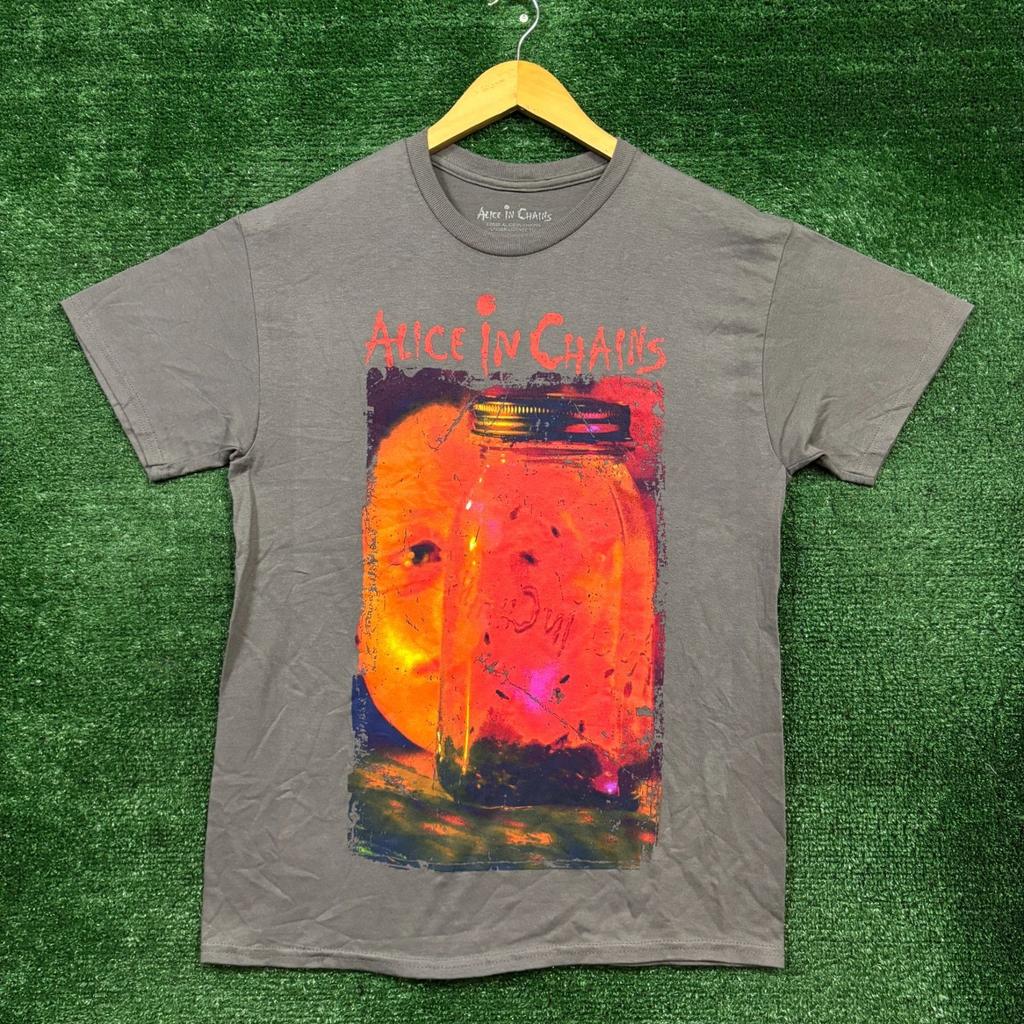 Alice in Chains Vasetto di Mosche Maglietta Rock Band Taglia Media