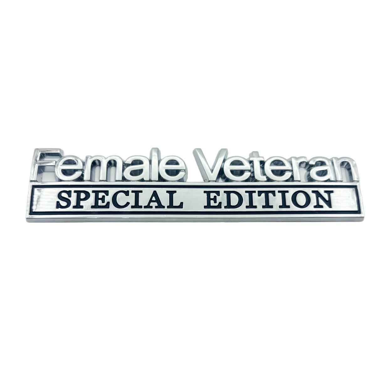 

3D Metal Car Emblem Sticker for Female Veterans