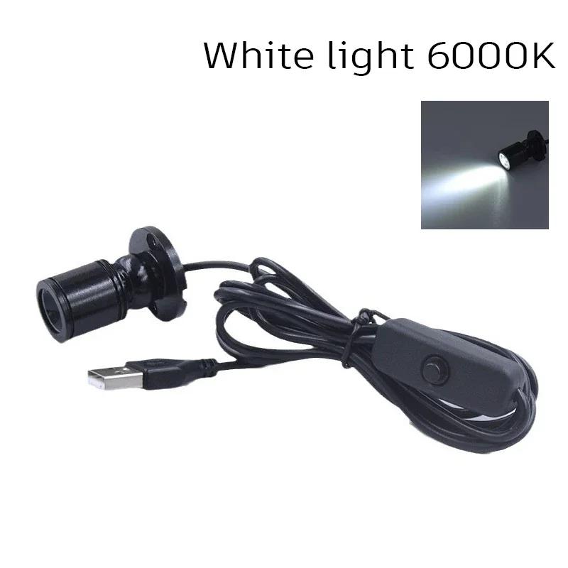 

Светодиодный USB 5 В 3 Вт светодиодный точечный светильник для поверхностного монтажа на витрину для шкафа, ювелирный светильник с вращающимся углом, потолочный мини-точечный светильник