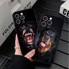 Rottweiler Dog Soft Phone Case for iPhone 16 16E 17 Air 15 Pro Max 14 Plus 13 Mini 11 12 7 Black Cover Back Shell