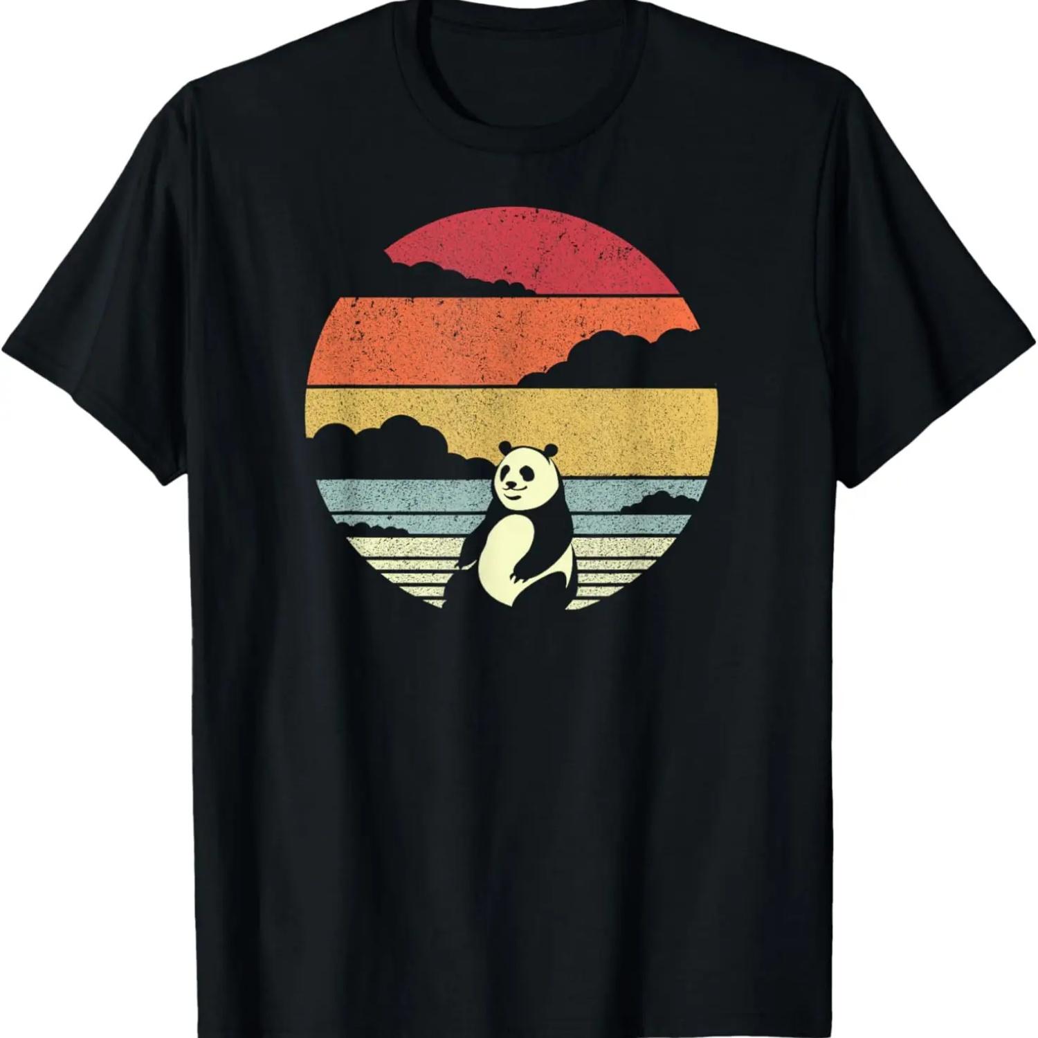 Panda Shirt Vintage T-Shirt S чёрный