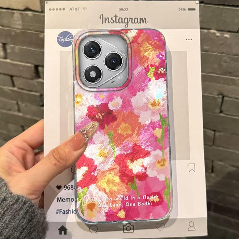 Summer Pink Flower Aesthetic Girls Case For Honor 400 Pro X9c Magic7 Magic6 200 Lite Smart X9a X8a X8b X8c X7c X8 Fundas Cover
