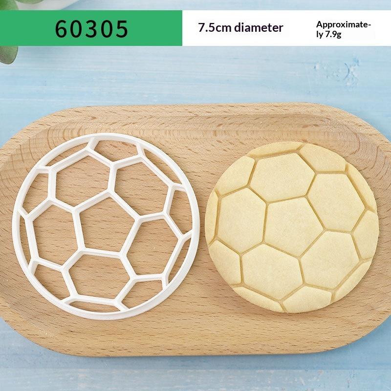 Sports Ball Baking Cutter Non-Toxic Easy Demold Rugby Tennis Football Shaped Mold for Kids Baking Class Activity