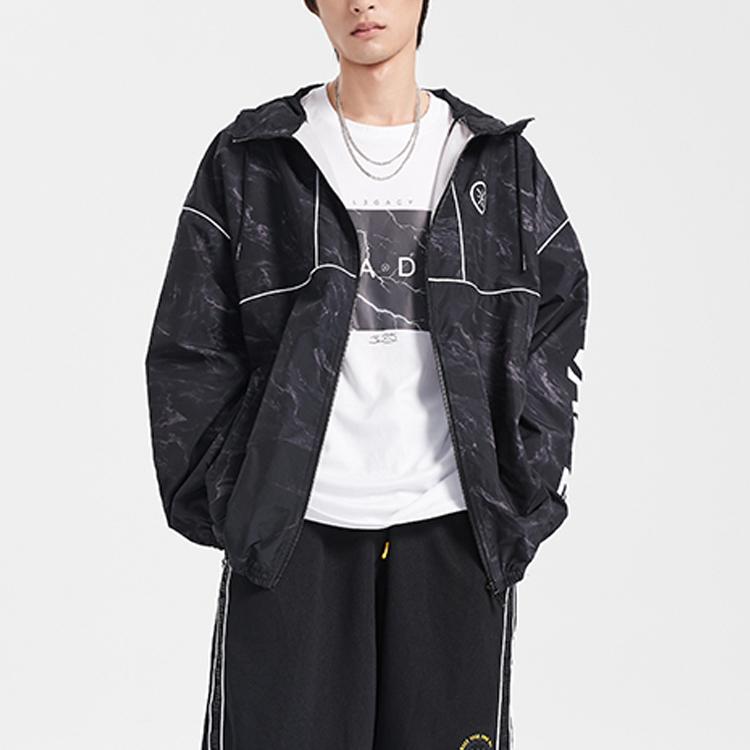 Li Ning Casual Sports Jacket Men Jackets Standard-Black AFDQ399-1